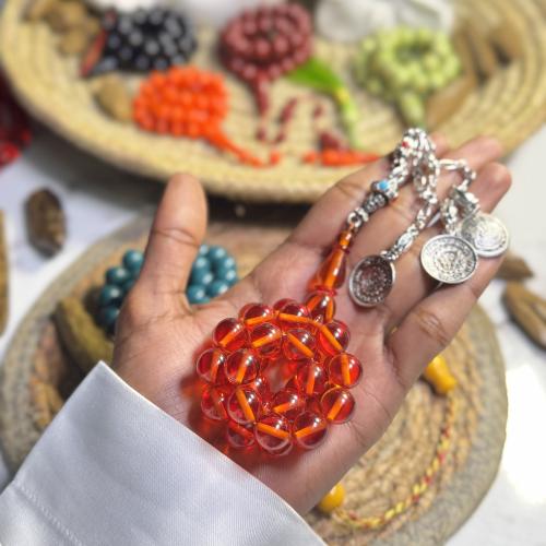 مسباح فاتوران برتقالي شفاف كركوشة انتيمون