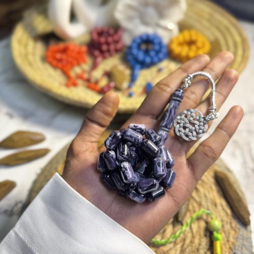 مسباح بكلايت بنفسجي مخلوط