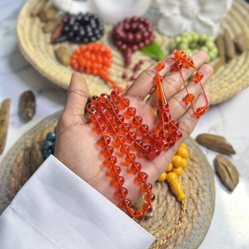 مسباح فاتوران برتقالي شفاف فاخر تمليكة