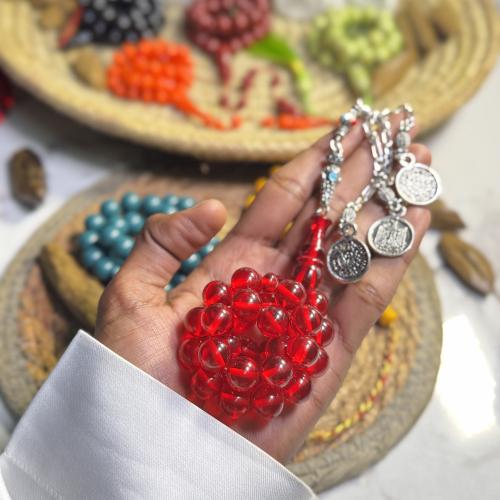 مسباح فاتوران احمر شفاف