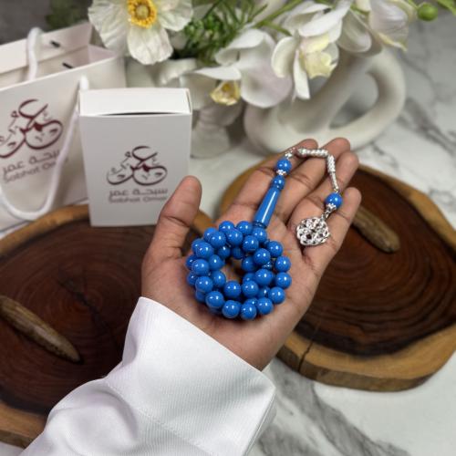 مسباح بكلايت ازرق هلالي