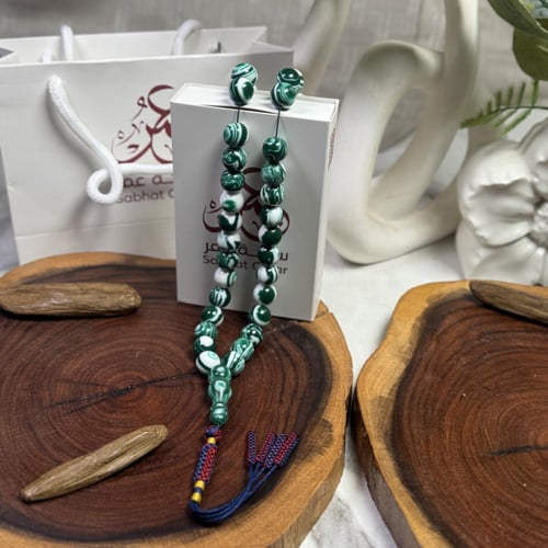 مسباح بكلايت اخضر مخلوط كركوشة