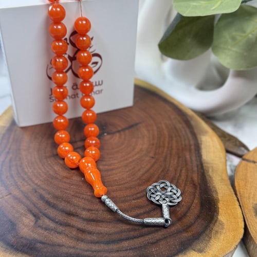 مسباح فاتوران برتقالي طربزونة فضة