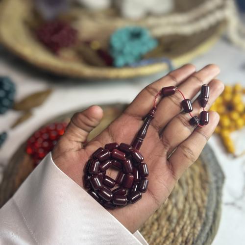 مسباح فاتوران كبدي كبسولة حجم ناعم 33 خرزة