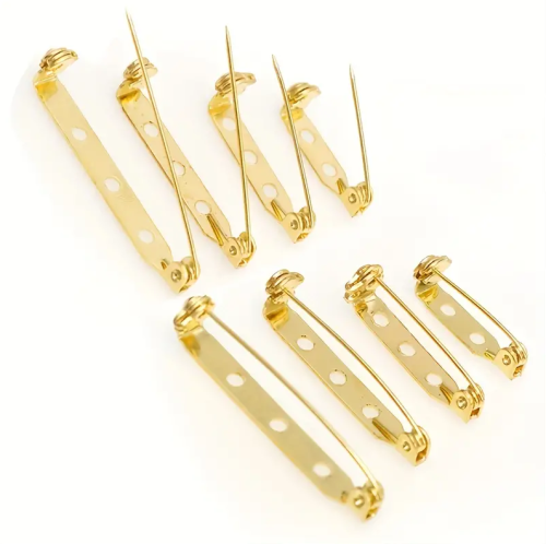 مشبك دبوس ذهبى مقاس 3.3 سم