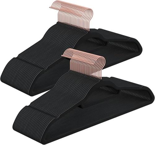 شماعات مخملية مكونة من 10 شماعة