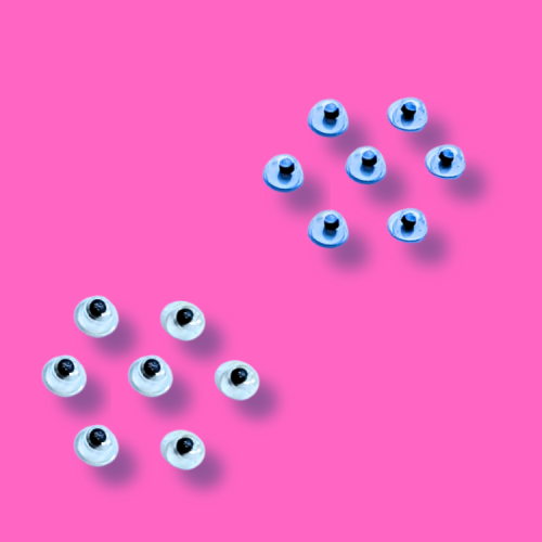 عيون للدمى 3 ملم