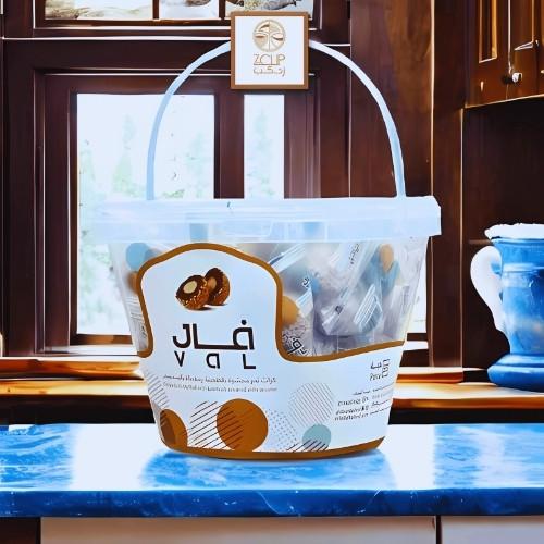 كرات تمر محشية طحينة ومغطاة بالسمسم فال