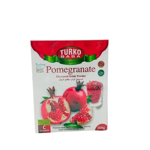 مسحوق شراب بطعم الرمان 300 جم TURKO يشرب ساخن او ب...