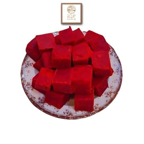 حلاوة زنبطية حمراء مكعبات 500 جرام