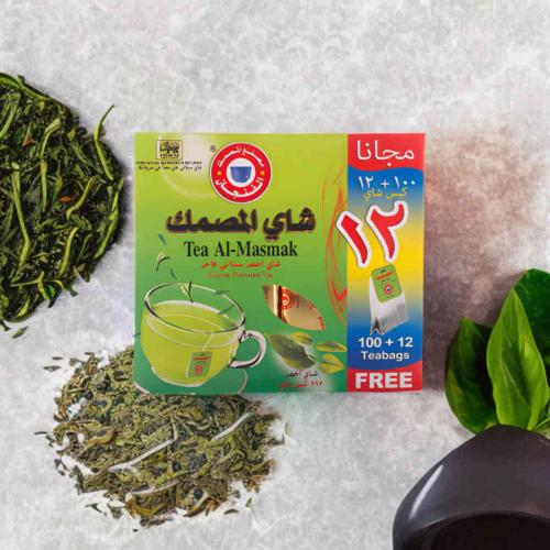 شاي اخضر المصمك 100 كيس