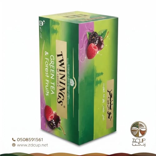 شاى اخضر بفواكه الغابات تويننجز 25 كيس