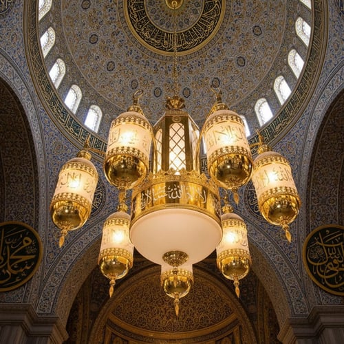 ثريا علاقي إسلامية فاخرة ZINSA موديل 9601 - ذهبي -...