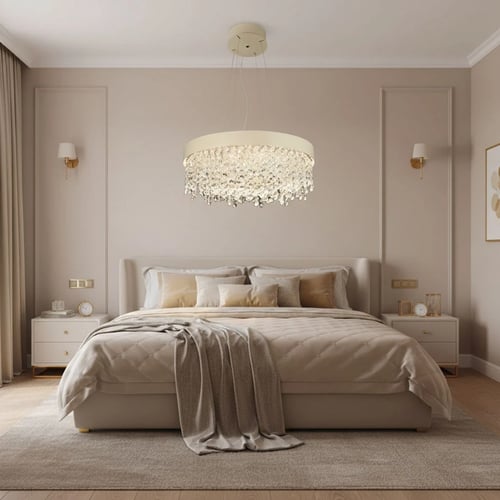 ثريا علاقي كرستال فاخرة LED 180 وات - موديل ZINSA/...
