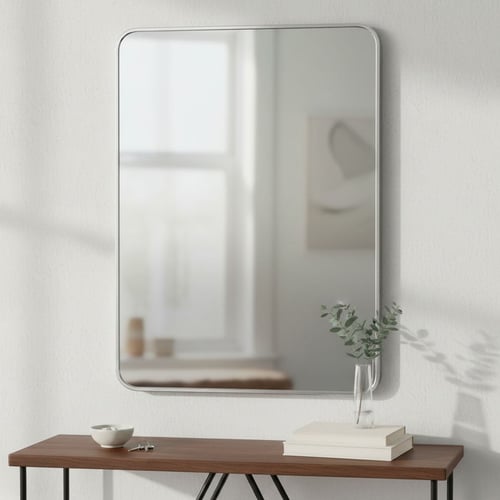 مرآة حمام ZINCO سلفر موديل KR001 - 60×80 سم