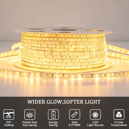 شريط LED زينة متغير الألوان 50M - BOQATI 2835 192D...