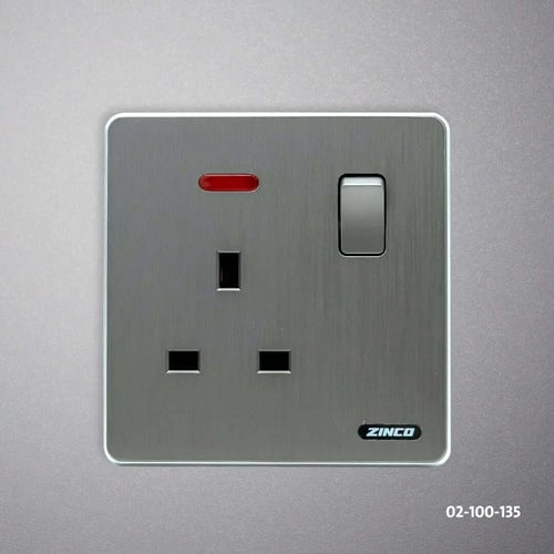فيش بمفتاح سلفر ZINCO A13