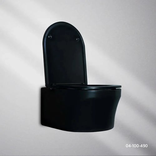 كرسي معلق ديكور اسود مطفي دائري FLAGON