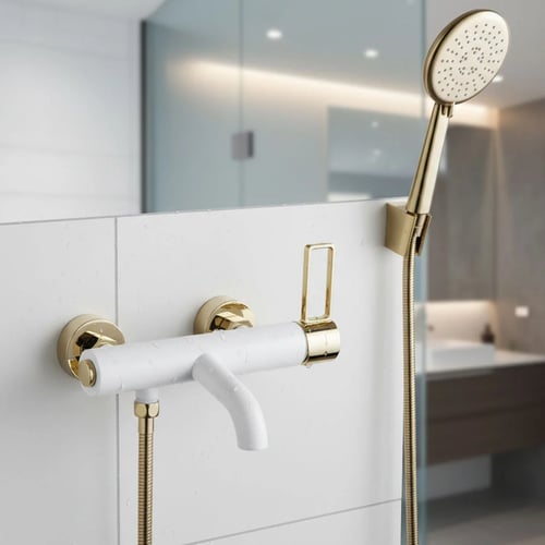 خلاط دش أوتوماتيكي أبيض ذهبي - JA 8981GR