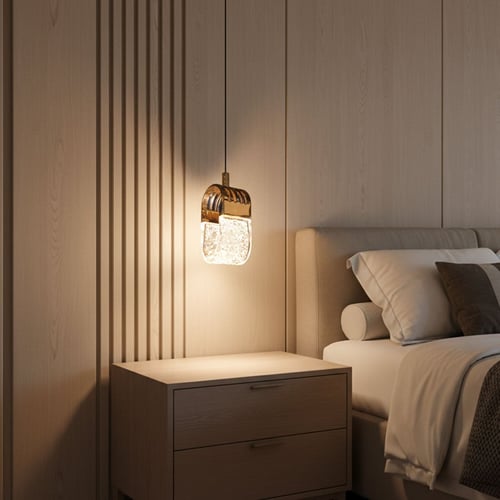 ثريا علاقي LED 7وات ZINSA ذهبي 3000K