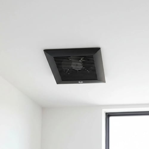 مروحة شفط سقف HieP APT25 - 20×20 سم - أسود - تهوية...