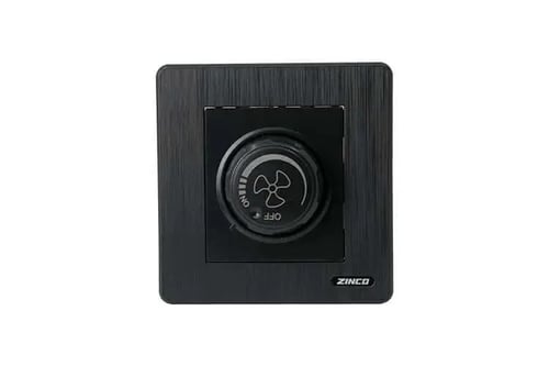 مفتاح مروحة اسود ZINCO