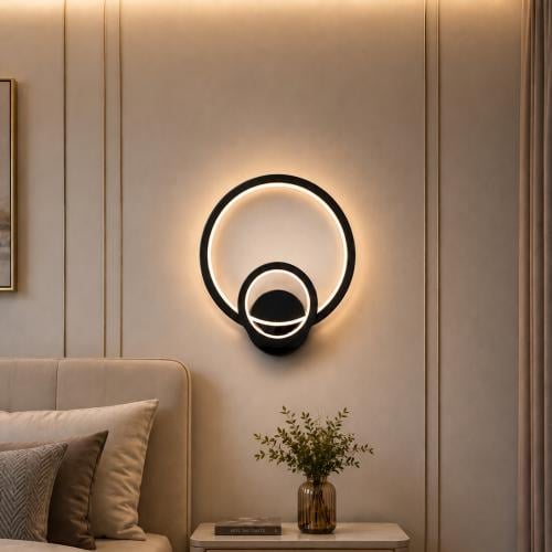 انارة جدارية داخلية مودرن اسود20W