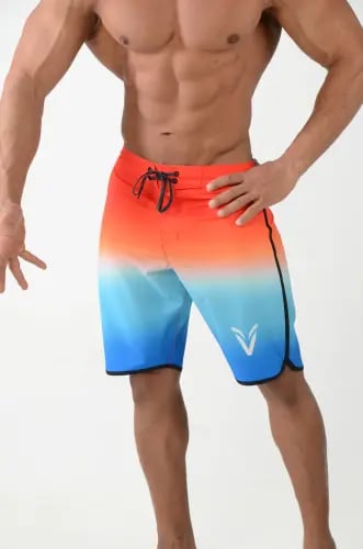 Sunset gradient men's physique shorts
