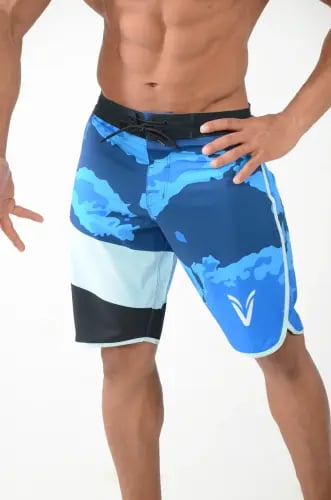 sky blue camo men's Physique short