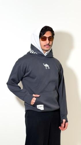 هودي دبل كاب Navy Double Cap Hoodie