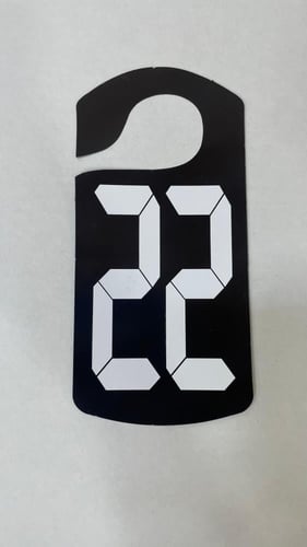 تعليقة مراية السيارة كرتونية ارقام