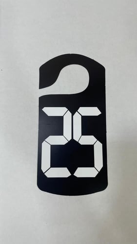 تعليقة مراية السيارة كرتونية ارقام