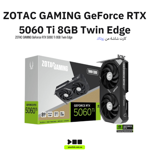 بطاقة رسومات ZOTAC GAMING GeForce RTX 5060 Ti ثنائ...