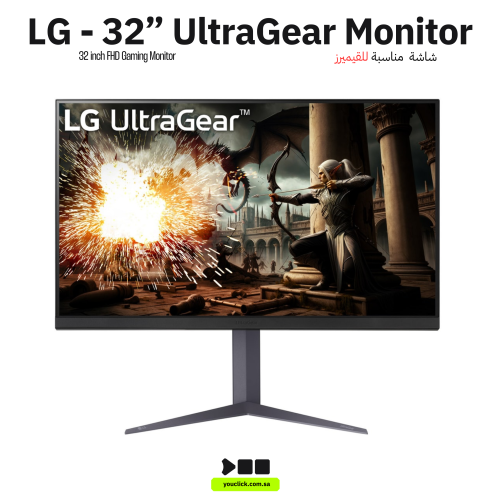 LG شاشة العاب الترا جير 32GS75Q-B 32 انش QHD 180Hz...