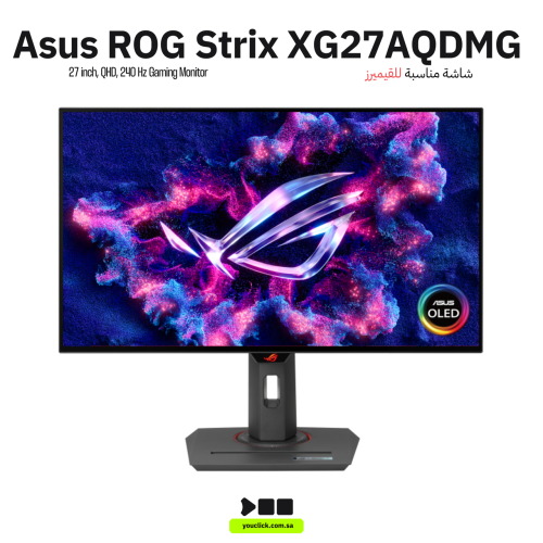 شاشة ألعاب أسوس ROG Strix XG27AQDMG - مقاس 27 بوصة