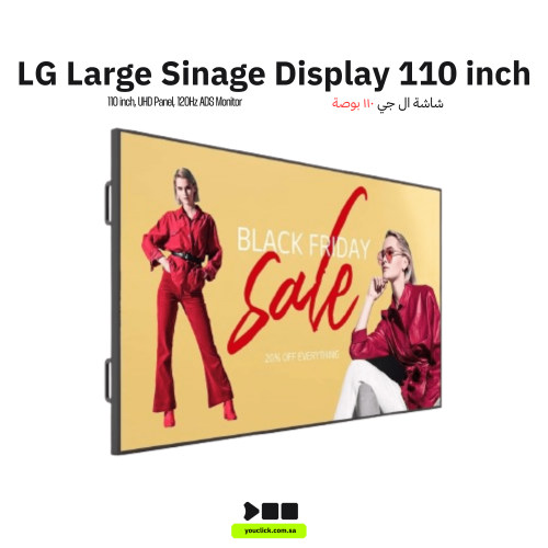 شاشة عرض رقمية LG 110UM5K، شاشة عرض ADS مقاس 110 ب...