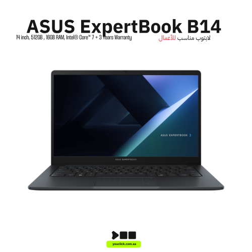 لابتوب اسوس اكسبرت بوك B14 | i7-1355U | رام 16GB |...