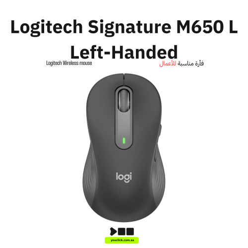 ماوس لوجيتك Signature M650 L لاسلكي لليد اليسرى –...