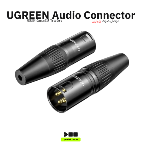 Ugreen Cannon XLR موصل صوت ثلاثي النواة أنثى