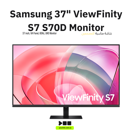 شاشة سامسونج ViewFinity S7 مقاس 37 بوصة 4K UHD – أ...