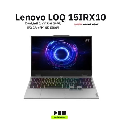 Laptop Lenovo LOQ 15IRX10 Gaming Intel Core i7-13645HX Processor, 16GB Ram, 512GB SSD M.2, NVIDIA GeForce RTX 5060 8GB Graphics, 1...