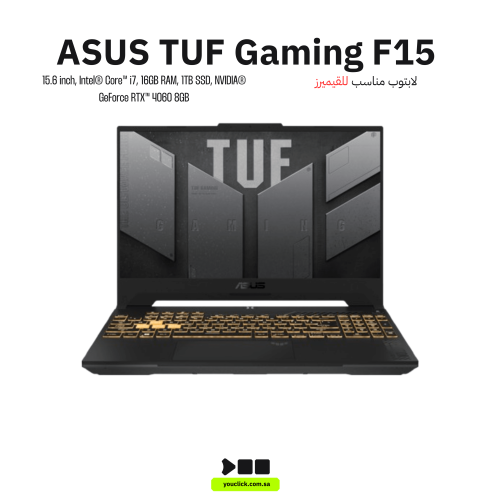 لاب توب أسوس TUF Gaming FX507، i7، RTX 4060، شاشة...
