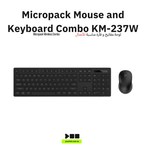Micropack KM-237W Wireless Keyboard & Mouse Combo,...