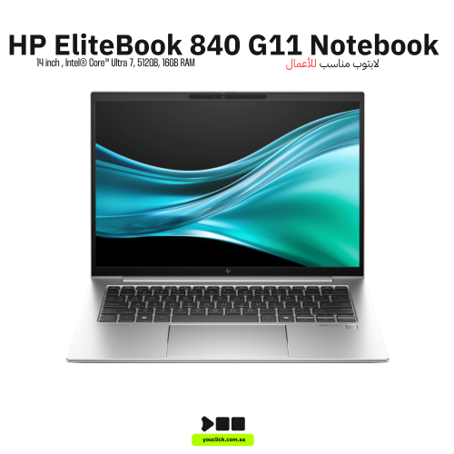 لابتوب اتش بي إيليت بوك 840 G11 انتل ألترا 7، رام...