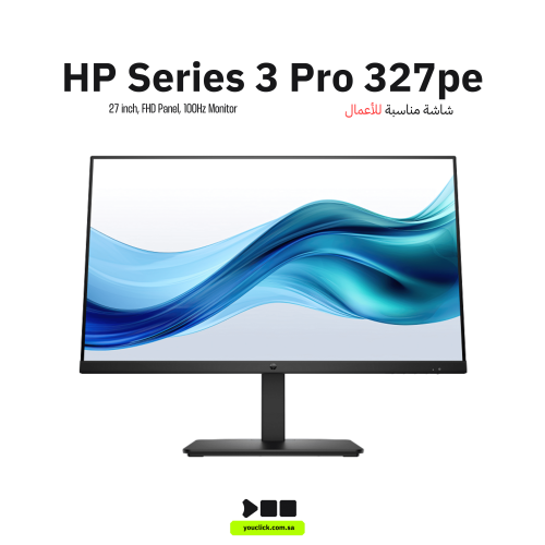 شاشة HP Series 3 Pro مقاس 27 بوصة FHD IPS بتردد 10...