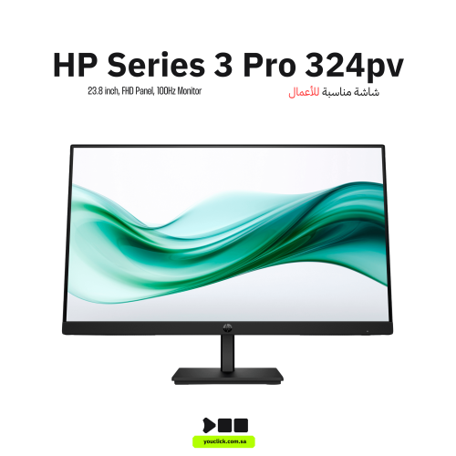 شاشة HP Series 3 Pro 324pv مقاس 23.8 بوصة FHD بترد...
