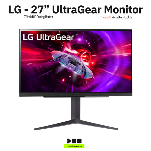 LG شاشة العاب الترا جير™ QHD 27GR83Q B مقاس 27 انش...