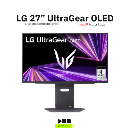 شاشة LG UltraGear OLED 480Hz — 27 بوصة الأسرع في ا...