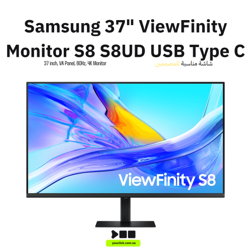 شاشة سامسونج الذكية S8 مقاس 37 بوصة 4K UHD – أسود...