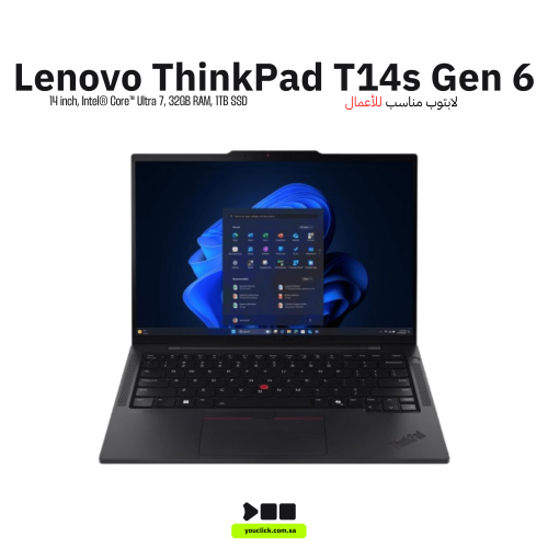 لابتوب لينوفو ثينك باد T14s, 21R1000EAD, كور الترا...